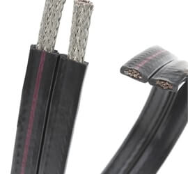 view of a dual flat custom profile cable.